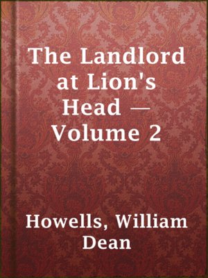 cover image of The Landlord at Lion's Head — Volume 2
